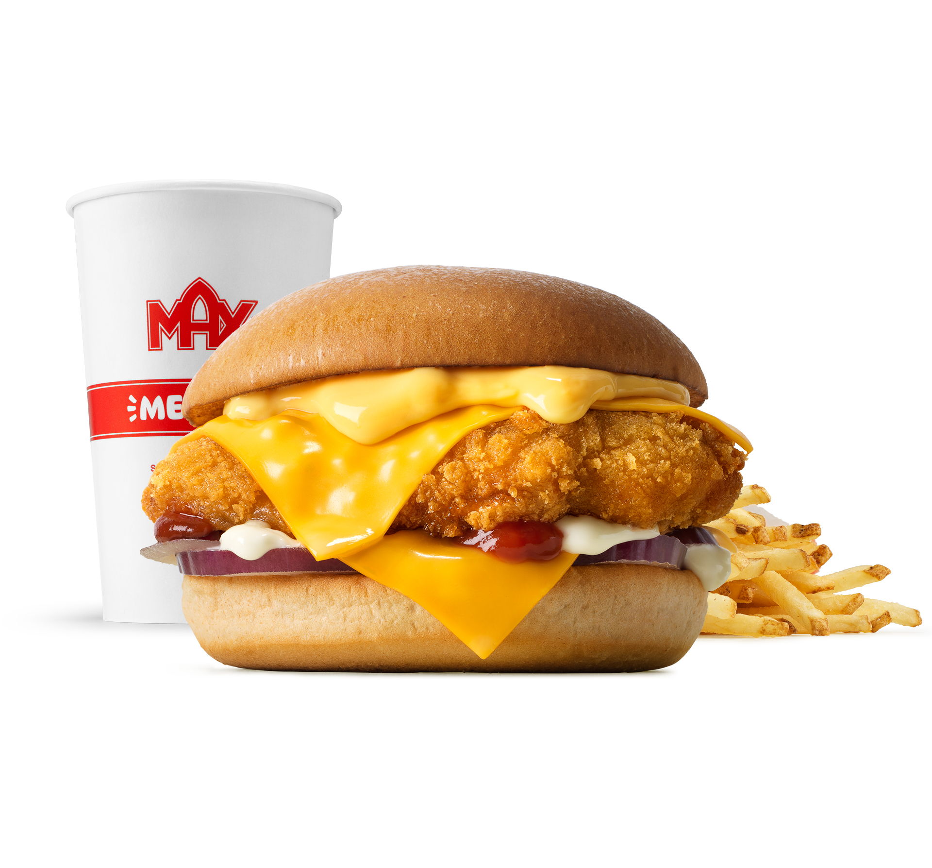 GDL DeliVery Cheezy Kurczak Burger w zestawie