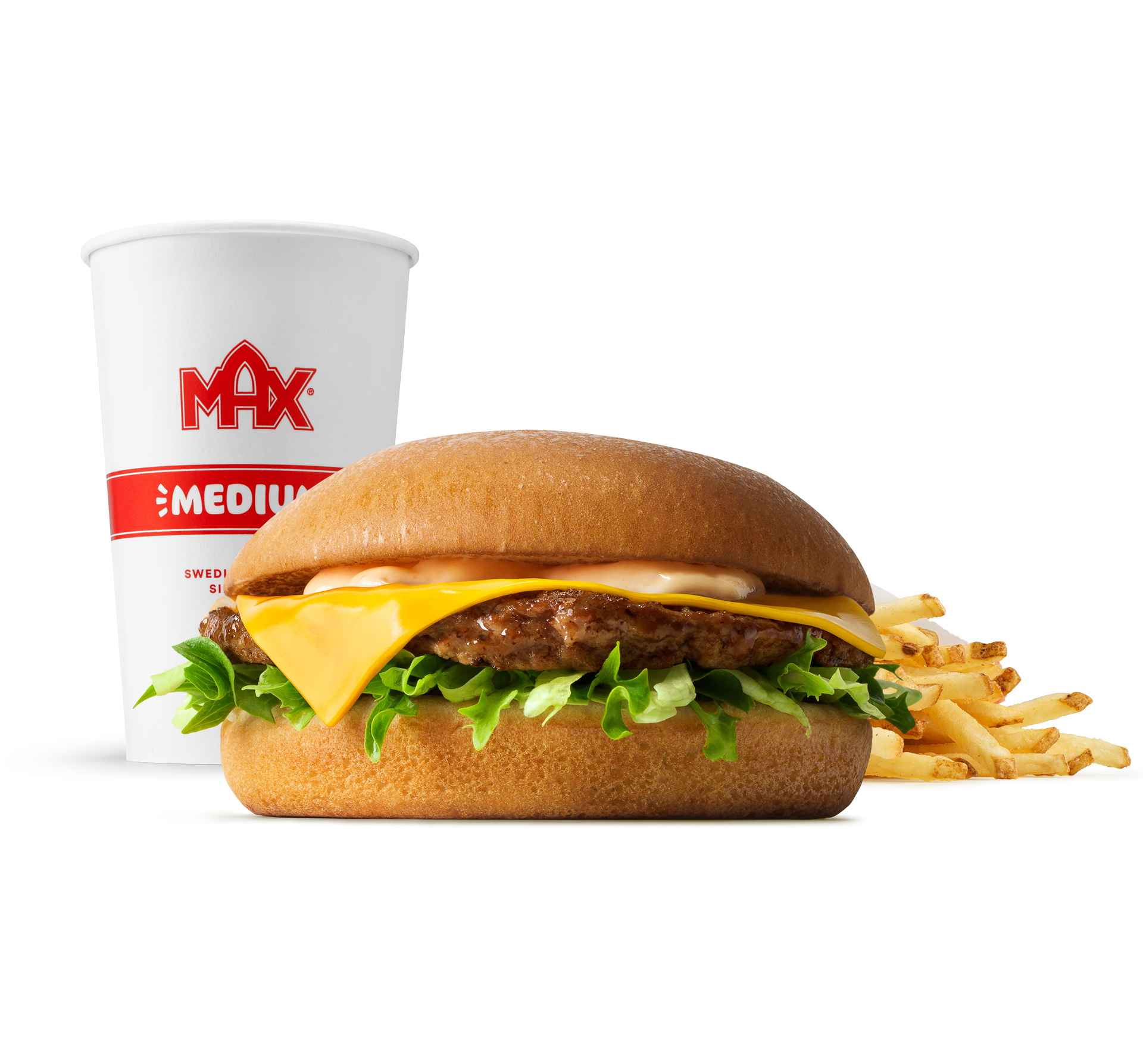 Cheeseburger w zestawie